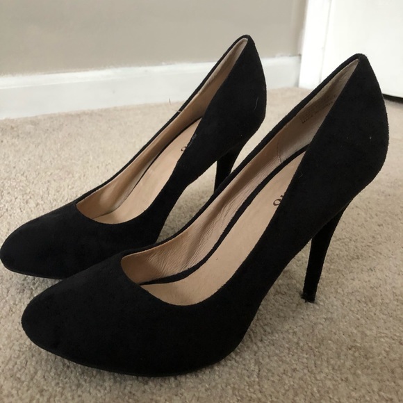 BASIC BLACK PUMP HEEL SIZE 7.5 - Picture 3 of 4